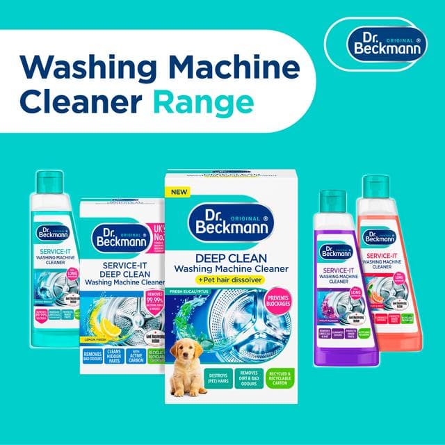 Dr. Beckmann Original Deep Clean Washing Machine Cleaner + Pet Hair Dissolver 250g - gallery image 6