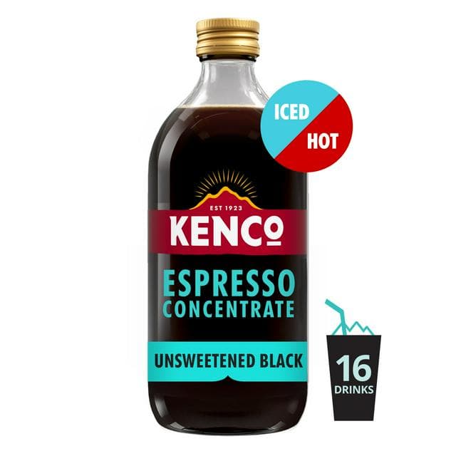 Kenco 485ml Unsweetened Black Iced or Hot Coffee Concentrate Espresso Coffee - gallery image 1