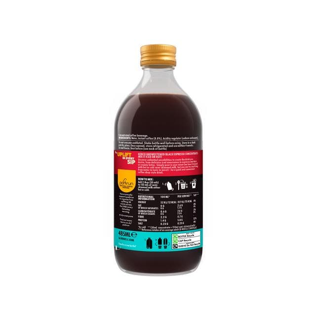 Kenco 485ml Unsweetened Black Iced or Hot Coffee Concentrate Espresso Coffee - gallery image 2