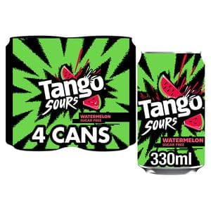 Tango Sours 4 x 330ml Watermelon Fizzy Drinks