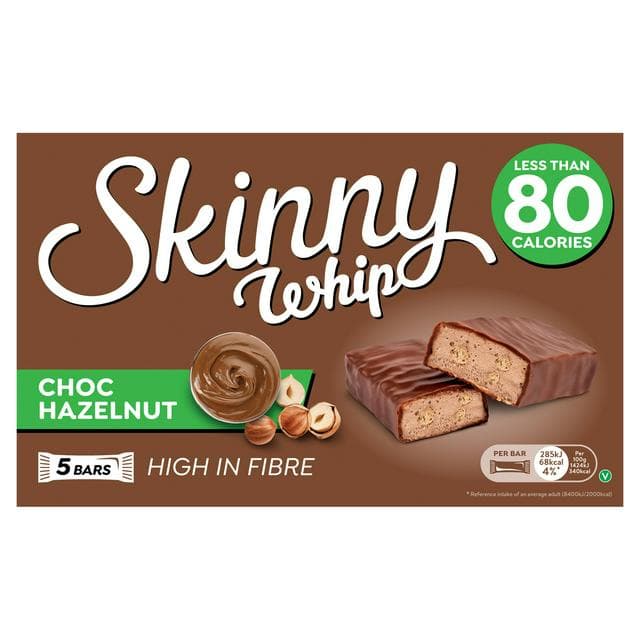 Skinny Whip 5 x 20g Chocolate Hazelnut Multipack Bars - gallery image 1