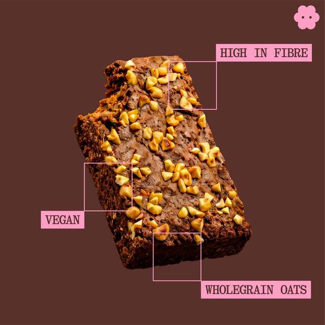 Graze 3 x 45g Hazelnut & Dark Chocolate Multipack Oat Brownies - gallery image 2