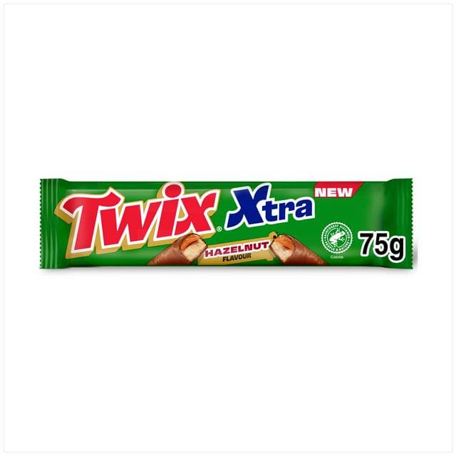 Twix Xtra 75g Hazelnut Milk Chocolate Bar - gallery image 1