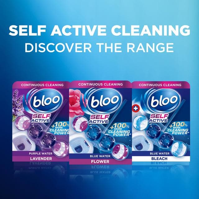 Bloo Self Active 2 x 50g Flower Toilet Rim Block - gallery image 6