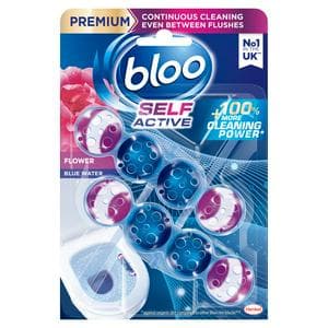 Bloo Self Active 2 x 50g Flower Toilet Rim Block