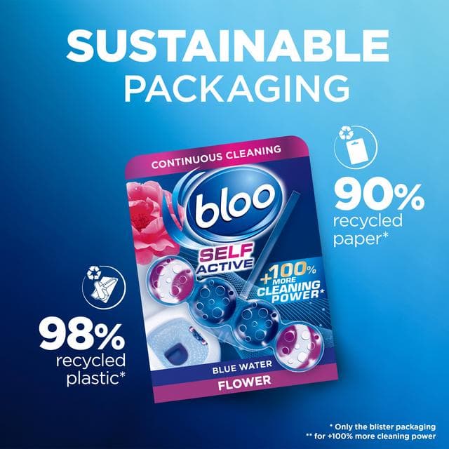 Bloo Self Active 50g Flower Toilet Rim Block - gallery image 4