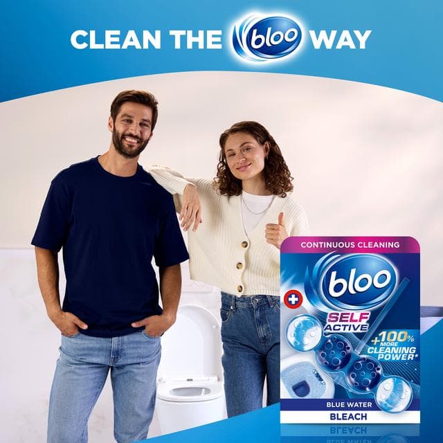 Bloo Self Active 2 x 50g Bleach Toilet Rim Block - gallery image 6
