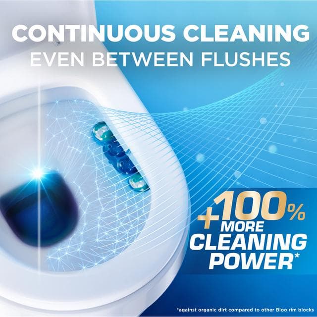 Bloo Self Active 2 x 50g Bleach Toilet Rim Block - gallery image 6