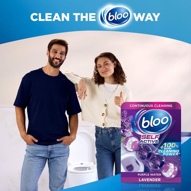 Bloo Self Active 2 x 50g Lavender Toilet Rim Block - gallery image 5