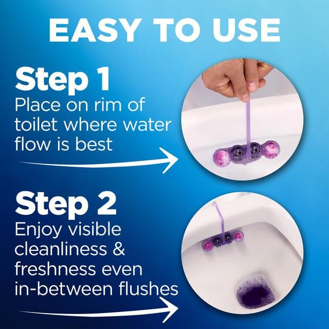 Bloo Self Active 2 x 50g Lavender Toilet Rim Block - gallery image 5