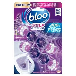 Bloo Self Active 2 x 50g Lavender Toilet Rim Block