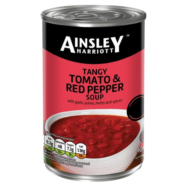 Ainsley Harriott 400g Tangy Tomato & Red Pepper Soup - gallery image 1