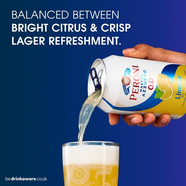 Peroni 4 x 330ml Alcohol Free Beer with Lemon - gallery image 4