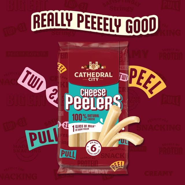 Cathedral City 6 x Mozzarella Cheese Peelers Snacks 162g - gallery image 2