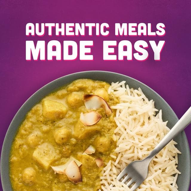 Patak's Indian 250g Korma Curry & Rice Microwave Ready Meal - gallery image 3