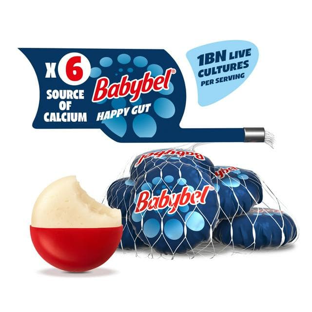 Mini Babybel 6 x 20g Happy Gut Cheese Snacks - gallery image 1