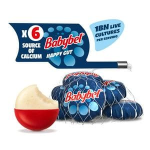 Mini Babybel 6 x 20g Happy Gut Cheese Snacks