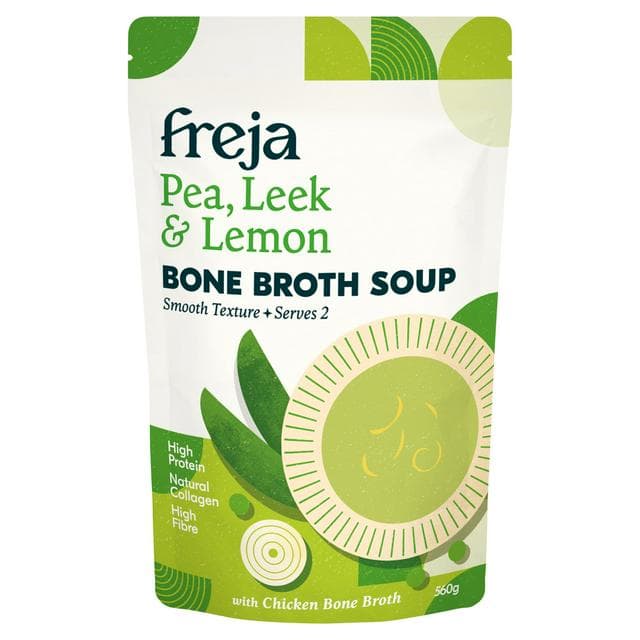 Freja 560g Pea Leek & Lemon Bone Broth Soup - gallery image 1