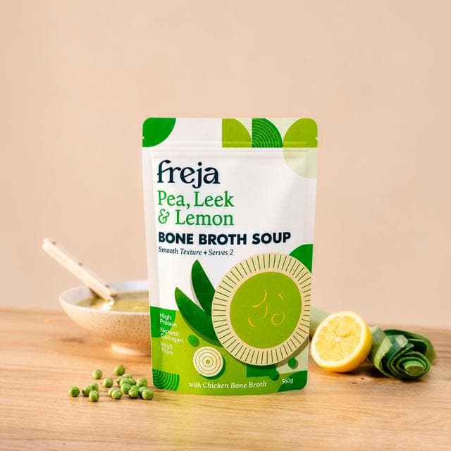 Freja 560g Pea Leek & Lemon Bone Broth Soup - gallery image 2