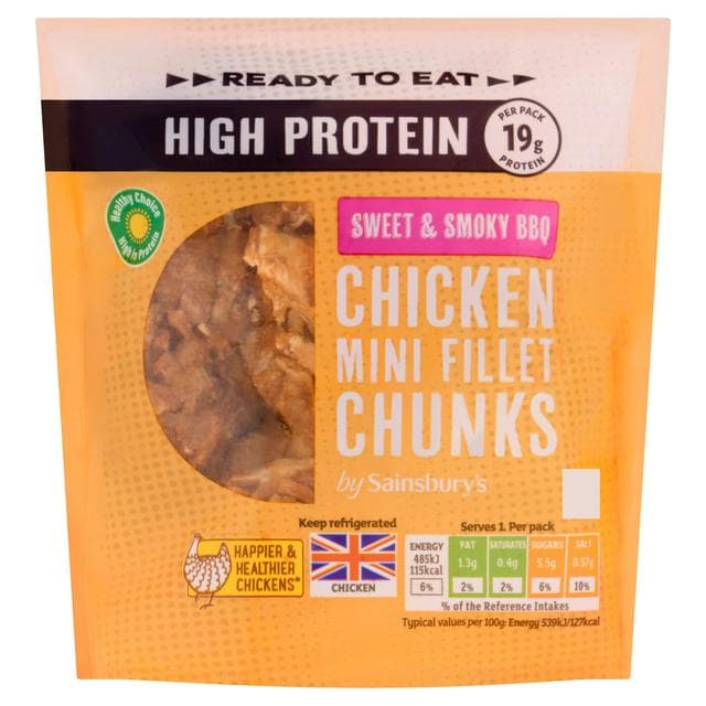 Sainsbury's 90g Ready to Eat Sweet & Smoky Mini Fillet Pieces - gallery image 1