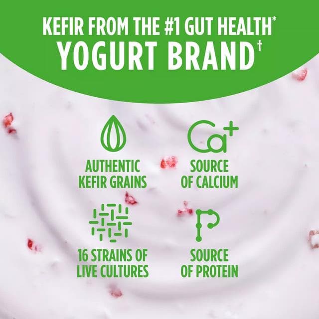Activia Gut Health 380g Kefir Strawberry & Raspberry Yoghurt - gallery image 3