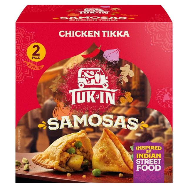 Tuk In 2 x 100g Samosas Chicken Tikka - gallery image 1