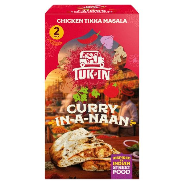 Tuk In 2 x 180g Chicken Tikka Masala Curry in a Naan - gallery image 1