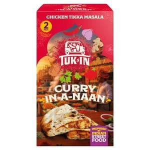 Tuk In 2 x 180g Chicken Tikka Masala Curry in a Naan