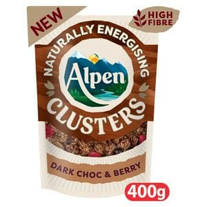 Alpen Clusters 400g Chocolate & Berry Granola Breakfast Cereal