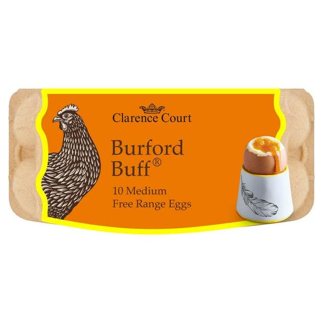 Clarence Court Burford Buff 10 x Medium Free Range Eggs - gallery image 1