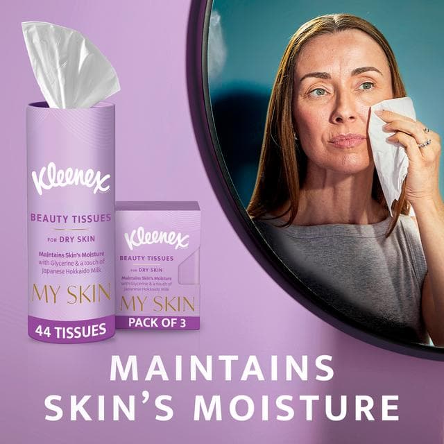 Kleenex My Skin On The Go Facial Beauty Tissues for Dry Skin - gallery image 2