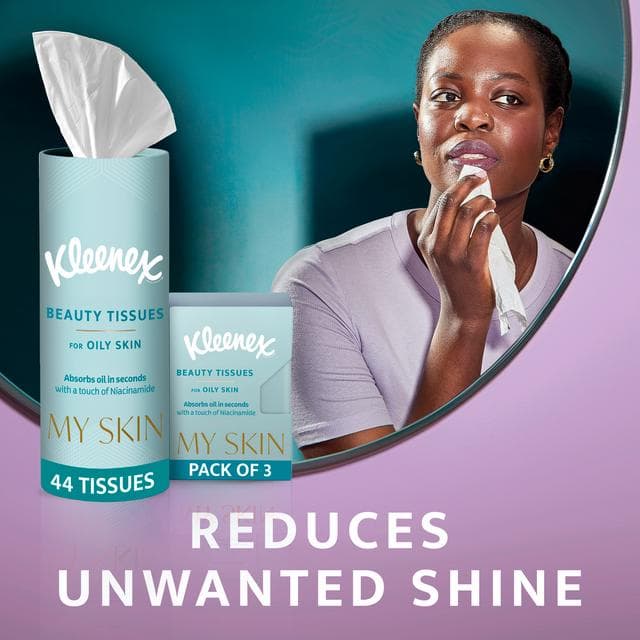 Kleenex My Skin Facial Beauty Tissues Tube for Oily Skin - gallery image 2