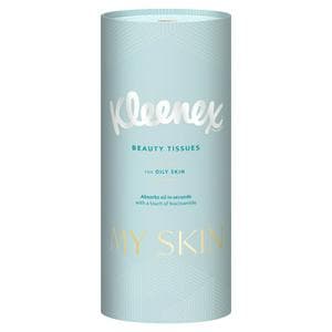 Kleenex My Skin Facial Beauty Tissues Tube for Oily Skin