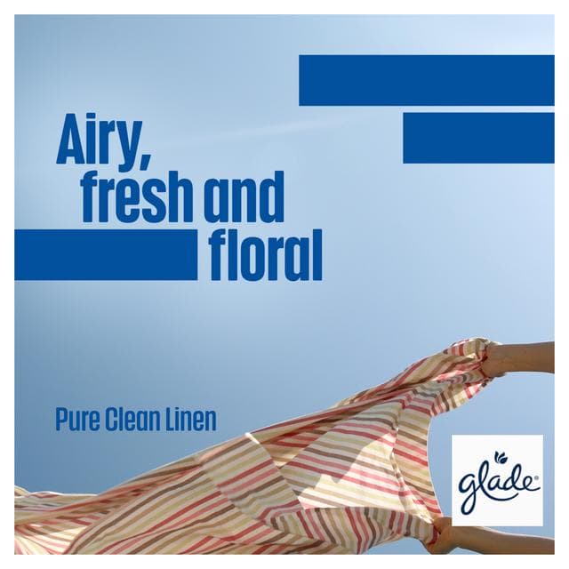 Glade One Pure Clean Linen Starter Kit Refillable Room Spray 13ml - gallery image 3