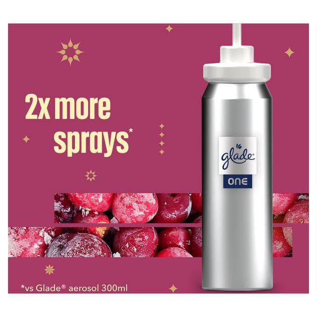 Glade ONE Festive Universal Capsule Refill Pack, Frosted Floral Cherries, 2x13ml - gallery image 2