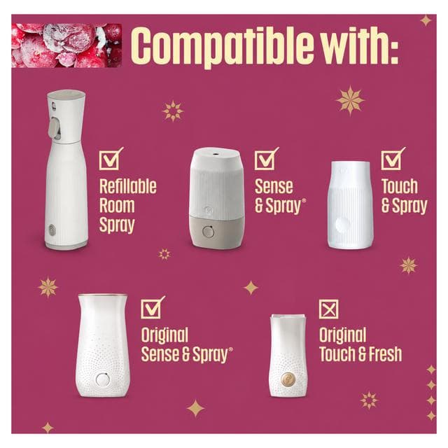 Glade ONE Festive Universal Capsule Refill Pack, Frosted Floral Cherries, 2x13ml - gallery image 3