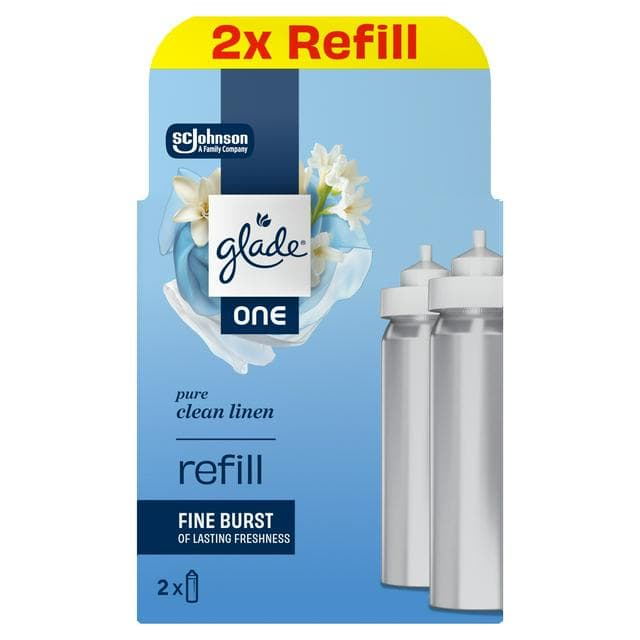 Glade One 2 x Pure Clean Linen Universal Capsule Refill Air Freshener 13ml - gallery image 1