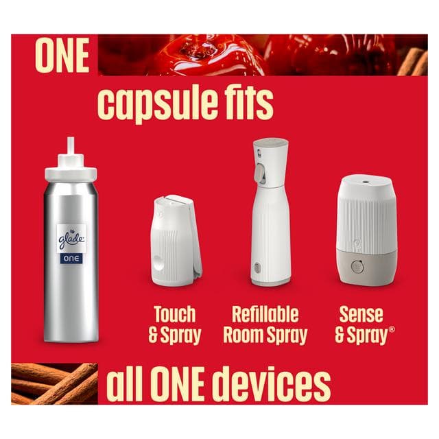 Glade ONE Festive Universal Capsule Refill Pack, Twinkling Apple & Cinnamon, 1x13ml - gallery image 5