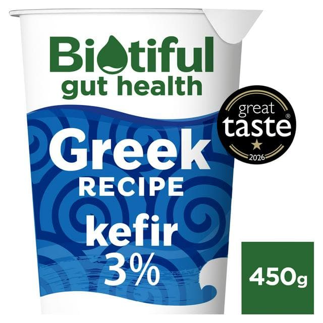 Biotiful Gut Health 450g Greek Recipe 3% Kefir Yoghurt - gallery image 1