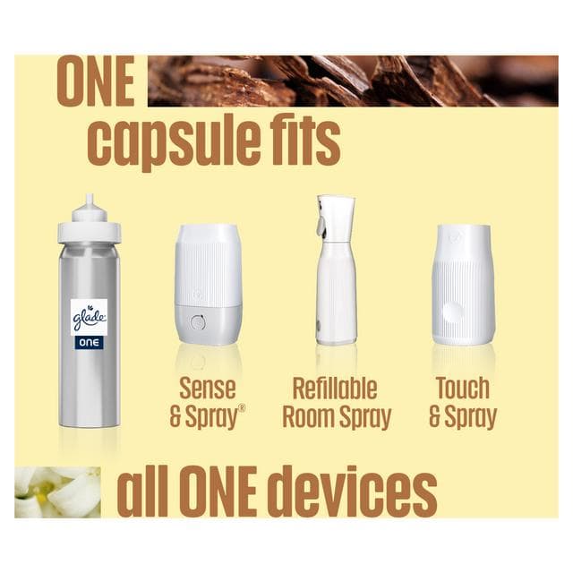 Glade One Sensual Sandalwood & Jasmine Bathroom Starter Kit Touch & Spray Air Freshener 13ml - gallery image 5