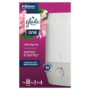 Glade One Relaxing Zen Starter Kit Sense & Spray Air Freshener 13ml
