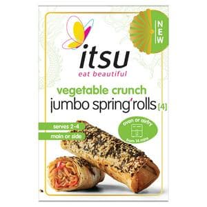 itsu 4 x Vegetable Crunch Jumbo Spring Rolls 300g