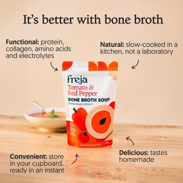 Freja 560g Tomato & Red Pepper Bone Broth Soup - gallery image 5