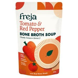Freja 560g Tomato & Red Pepper Bone Broth Soup