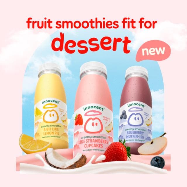 innocent 750ml Like Strawberry Cupcakes Creamy Smoothie - gallery image 4