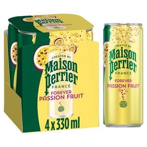 Maison Perrier 4 x 330ml Passion Fruit Refreshing Flavoured Sparkling Water