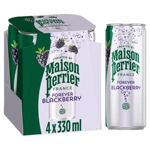 Maison Perrier 4 x 330ml Blackberry Refreshing Flavoured Sparkling Water