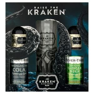 The Kraken 10cl Black Spiced Rum Gift Set