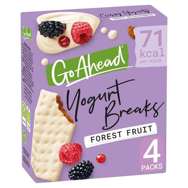 Go Ahead Yogurt Breaks 4 x 35.5g Forest Fruit Multipack Snack Bars - gallery image 1