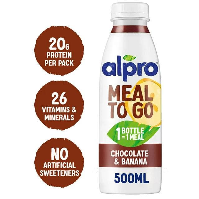 Alpro Meal To Go 500ml Chocolate & Banana Drink - gallery image 1